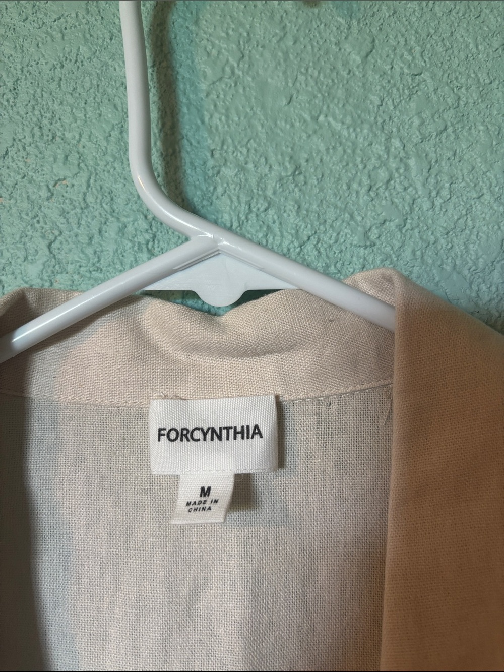 ForCynthia Sleeveless Button-Front Cream Midi Dress 55% Linen Medium NWT - Picture 2 of 8